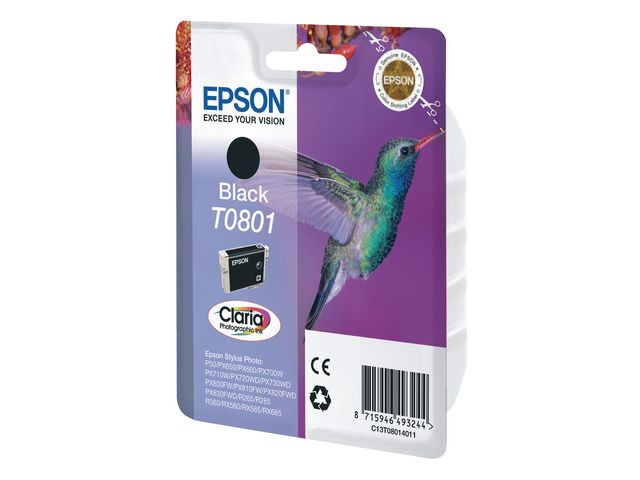 BildeBlekk Epson T0801 C13T08014011 Sort