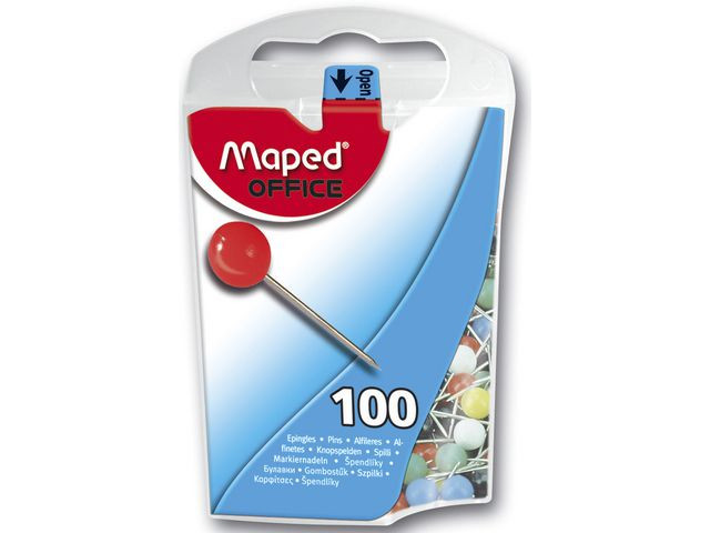 BildeKartnåler 1 2X5Mm Ass Farger (100 stk)