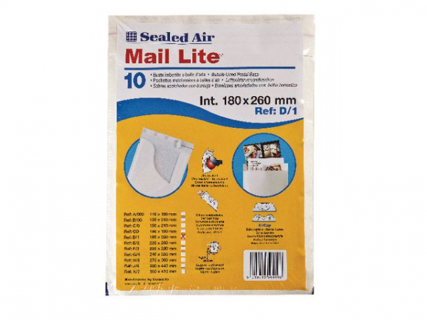 Boblekonvolutt Ml D/1 18X26Cm (10 stk)