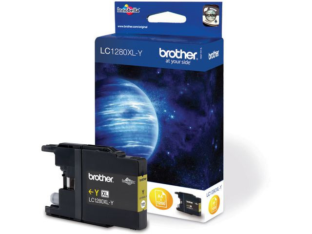 BildeBlekk Brother Lc1280Xly Gul