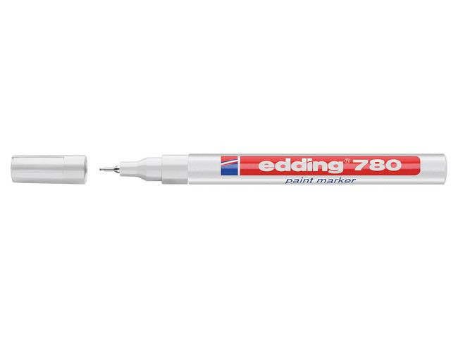 BildePaintmarker Edding 780 Hvit (10 stk)