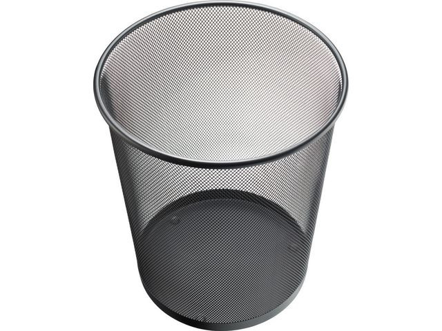 BildePapirkurv Helit Mesh Metall 15L Sort