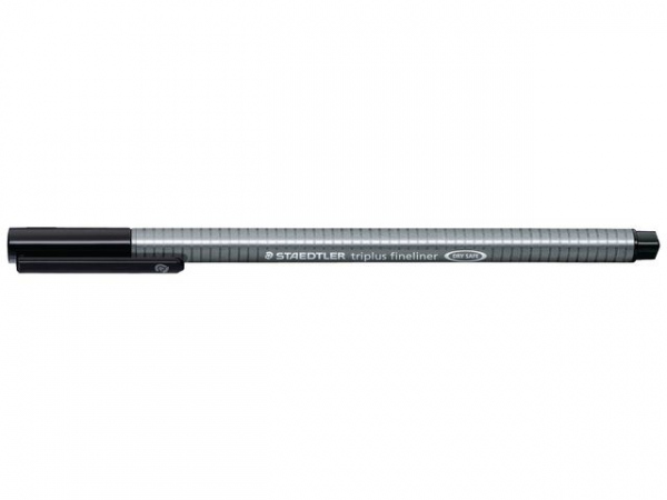 Fiberpenn Staedtler Triplus 0,3Mm Sort (10 stk)