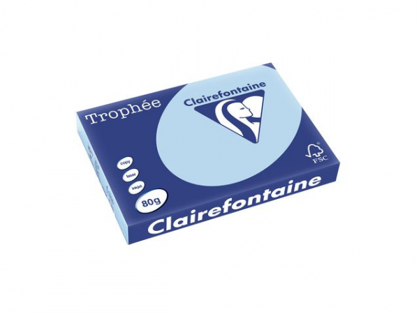 Kopipapir Trophee A3 80G Lysblå (500 ark)