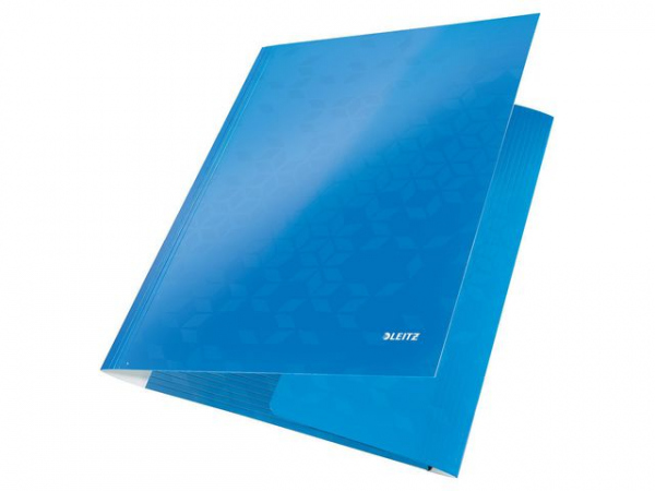 Strikkmappe Leitz Wow A4 3 Kl 300G Blå
