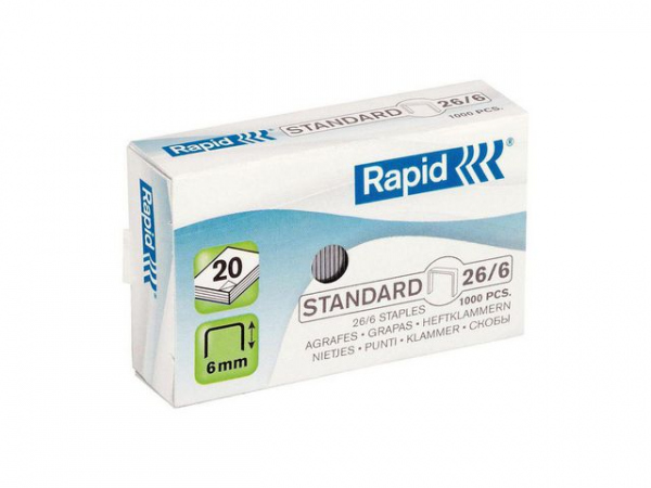Heftestift Rapid Standard 26/6 (1000 stk)