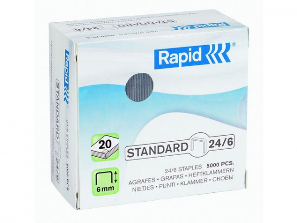 Heftestift Rapid Standard 24/6 (5000 stk)