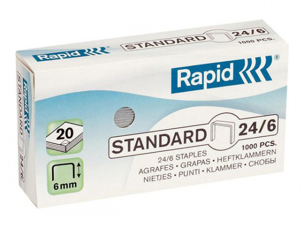Heftestift Rapid Standard 24/6 (1000 stk)