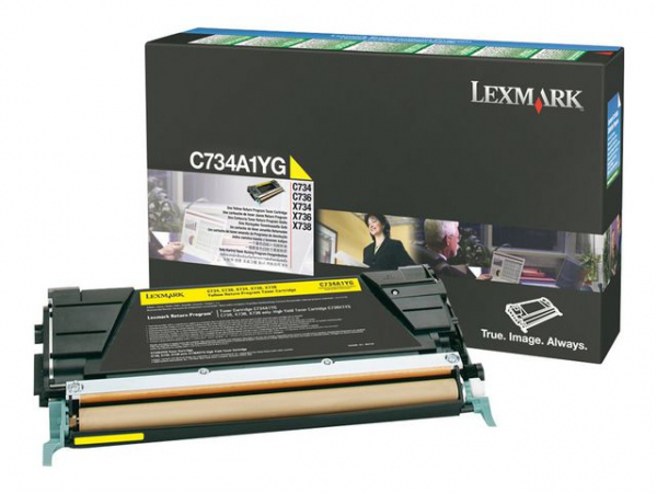 Toner Lexmark C734A1Yg 6K Gul