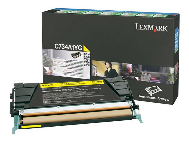 BildeToner Lexmark C734A1Yg 6K Gul