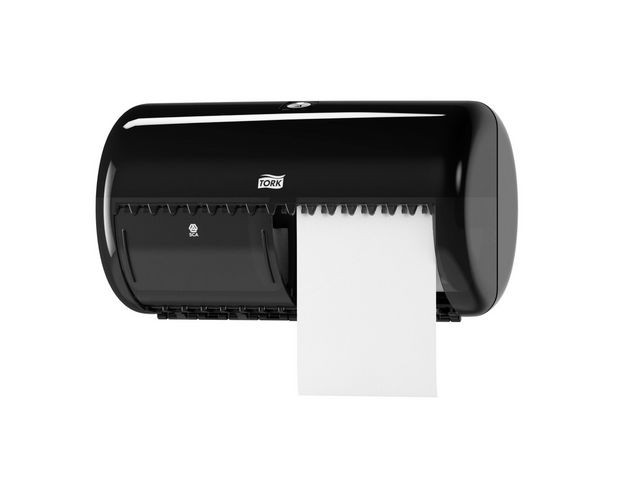 BildeDispenser Tork Twin Toalettpapir T4 Sort