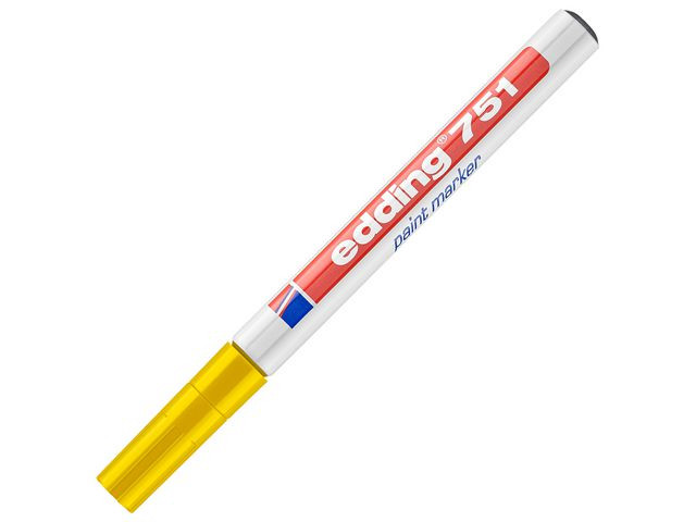BildePaintmarker Edding 751 Gul (10 stk)