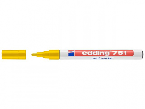 Paintmarker Edding 751 Gul (10 stk)
