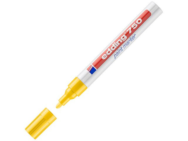 BildePaintmarker Edding 750 Gul (10 stk)