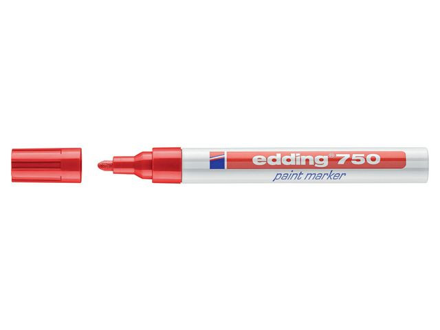 BildePaintmarker Edding 750 Rød (10 stk)