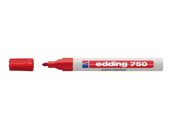 Paintmarker Edding 750 Rød (10 stk)