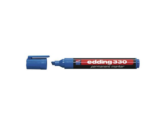 BildeMerkepenn Edding 330 Skrå Blå (10 stk)