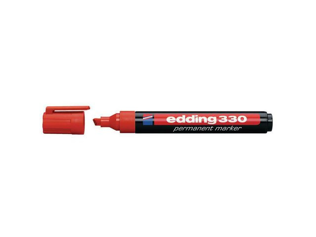 BildeMerkepenn Edding 330 Skrå Rød (10 stk)