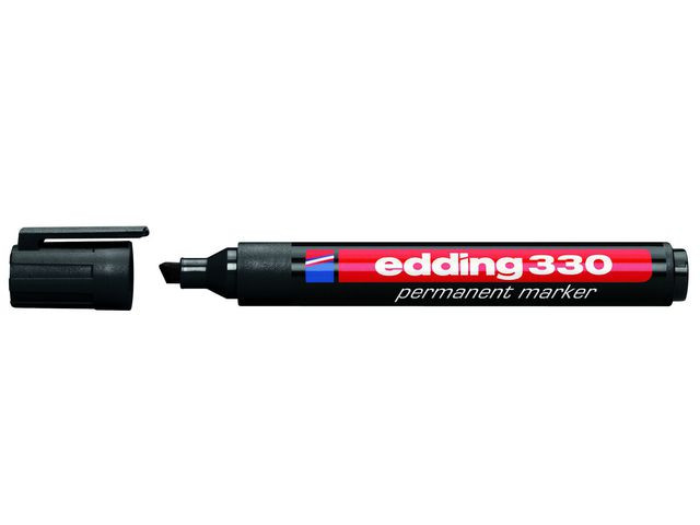 BildeMerkepenn Edding 330 Skrå Sort (10 stk)