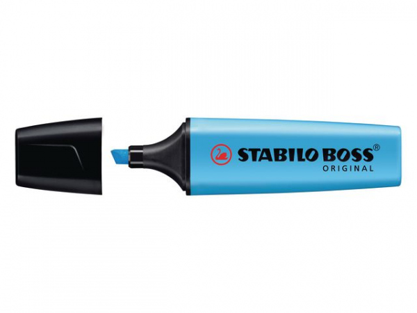 Tekstmarker Stabilo Boss Blå (10 stk)