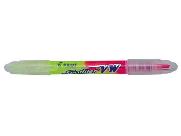 Tekstmarker Pilot Begreen Twin Gul/Rosa (10 stk)