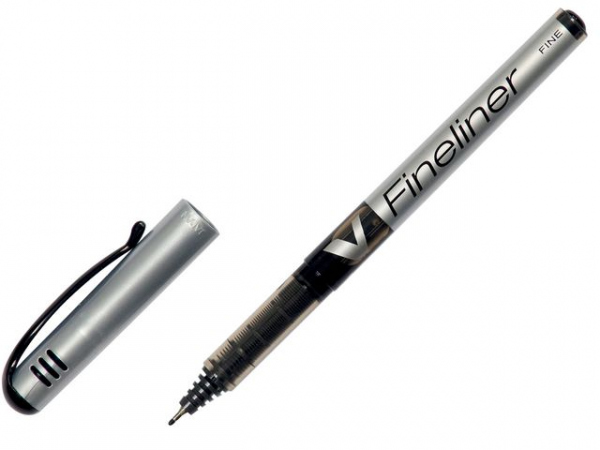 Fiberpenn Pilot V Fineliner Sort (12 stk)