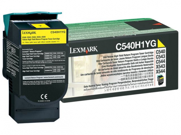 Toner Lexmark C540H1Yg 2K Gul