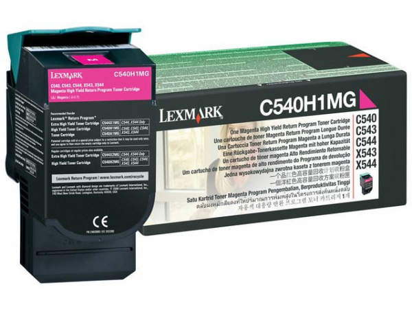 Toner Lexmark C540H1Mg 2K Rød