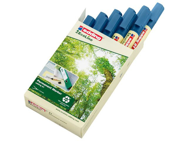 BildeMerkepenn Edding 21 Ecoline Rund Blå