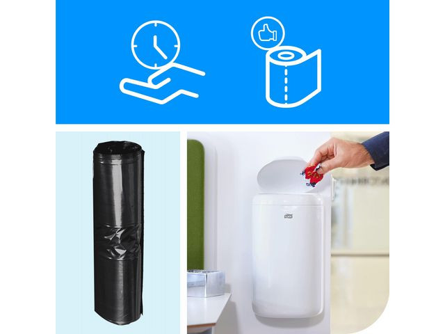 BildeHygienepose Tork Sanitet B3 Sort (1000 stk)