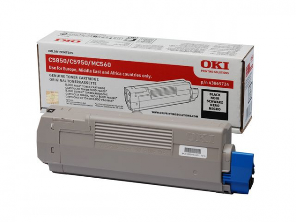 Toner Oki 43865724 8K Sort