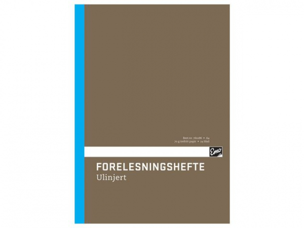 Forelesningshefte Emo A4 24Bl Ulinjert