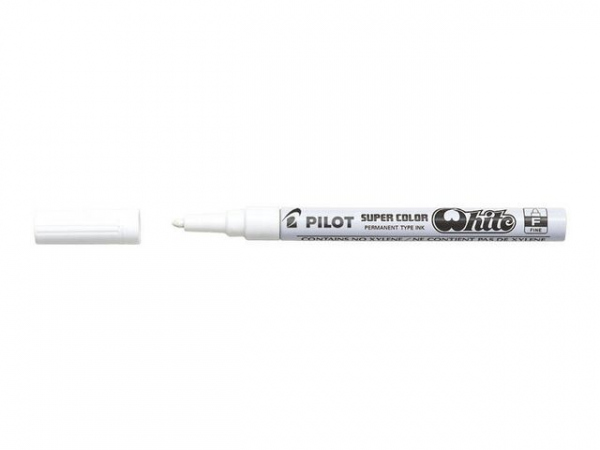 Merkepenn Pilot Sc-F Hvit