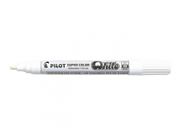 Merkepenn Pilot Sc-M Hvit
