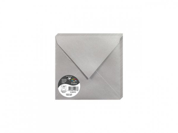 Konvolutt Pollen 165X165 120G Sølv (20 stk)