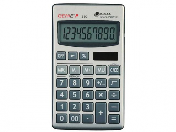 Lommekalkulator Genie 330