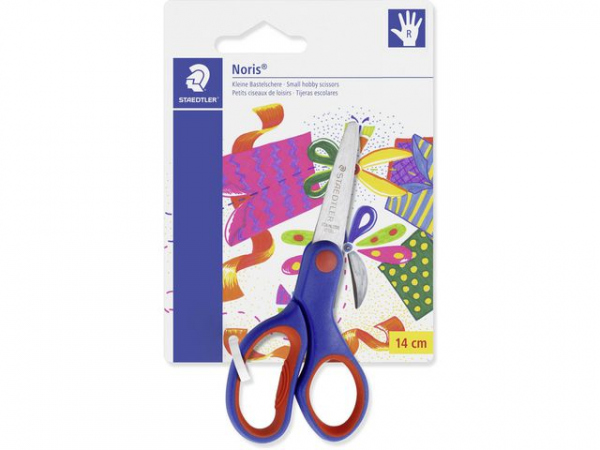 Saks Staedtler Hobby 14Cm Blå/Rød (10 stk)