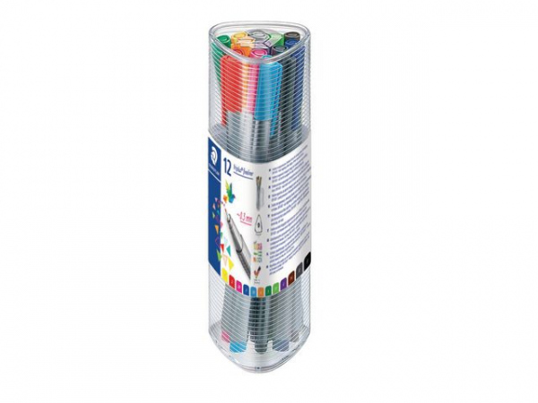 Fineliner Staedtler Triplus Ass (12 stk)