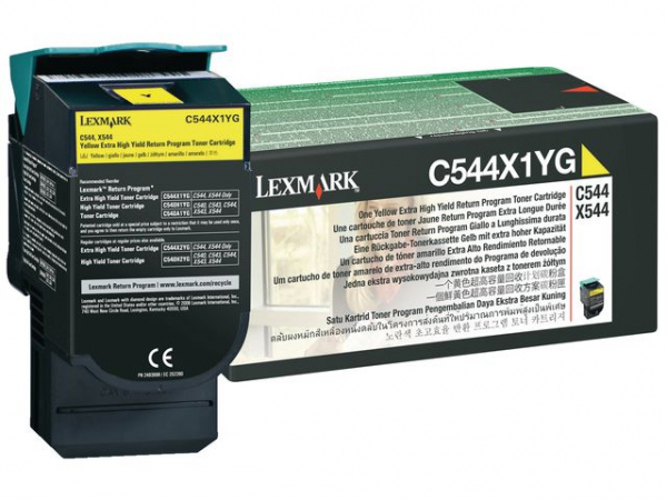 Toner Lexmark C544X1Yg 4K Gul