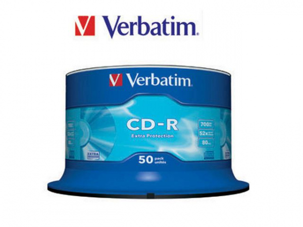 Cd-R Verbatim 700Mb 52X Spindle (50 stk)