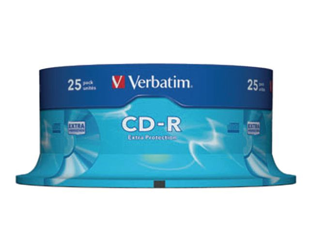 BildeCd-R Verbatim 700Mb 52X Spindle (25 stk)