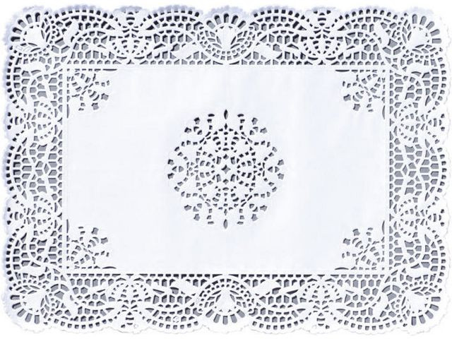 BildeFatpapir Duni 25X35Cm Oval Uthullet (250 stk)