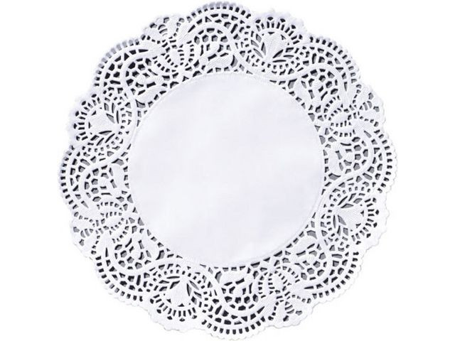 BildeFatpapir Duni 32Cm Rundt Uthullet (250 stk)
