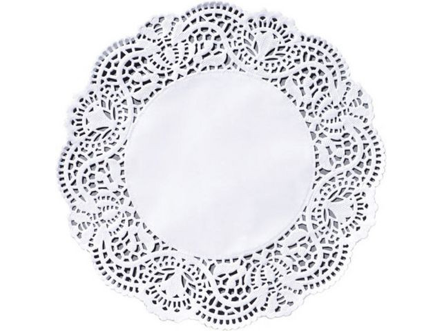 BildeFatpapir Duni 23Cm Rundt Uthullet (250 stk)