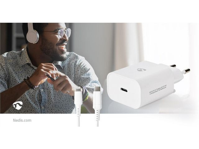 BildeVegglader Nedis Usb-C Til Lightning 1M