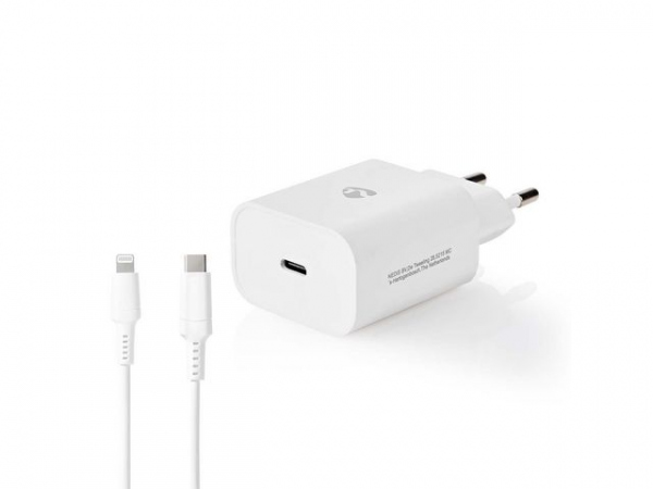 Vegglader Nedis Usb-C Til Lightning 1M