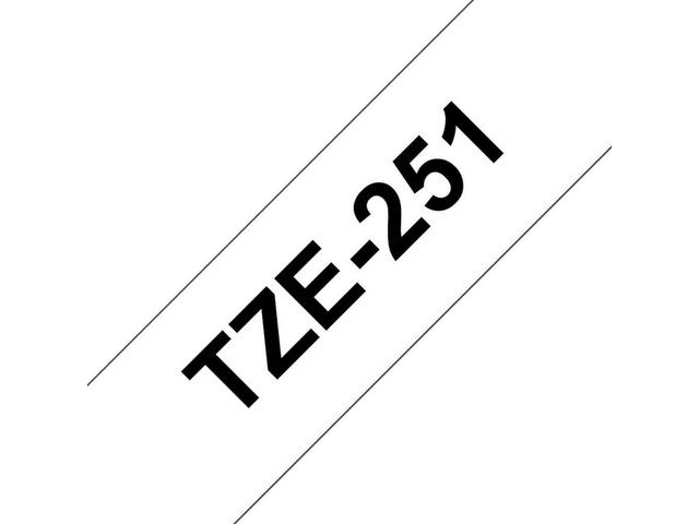 BildeTape Brother Tze-251 24Mmx8M Sort/Hvit
