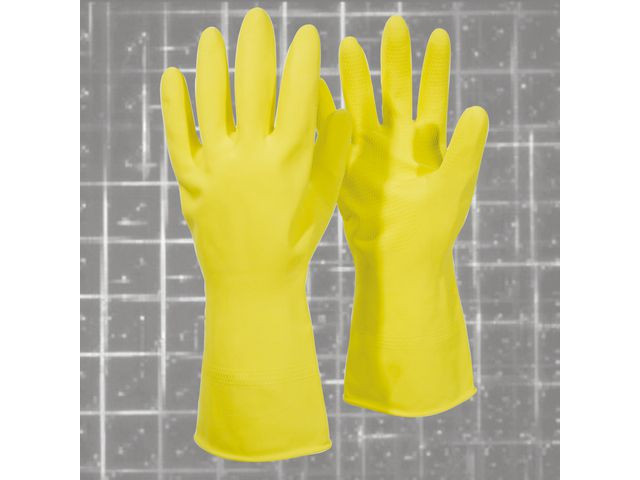 BildeGummihanske Granberg Naturlatex M Gul