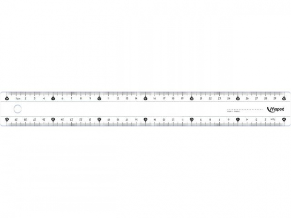 Linjal 1 Plast 30 Cm