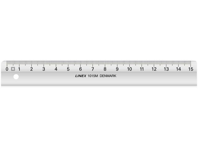 BildeLinjal Linex Mm Inndelt 15Cm